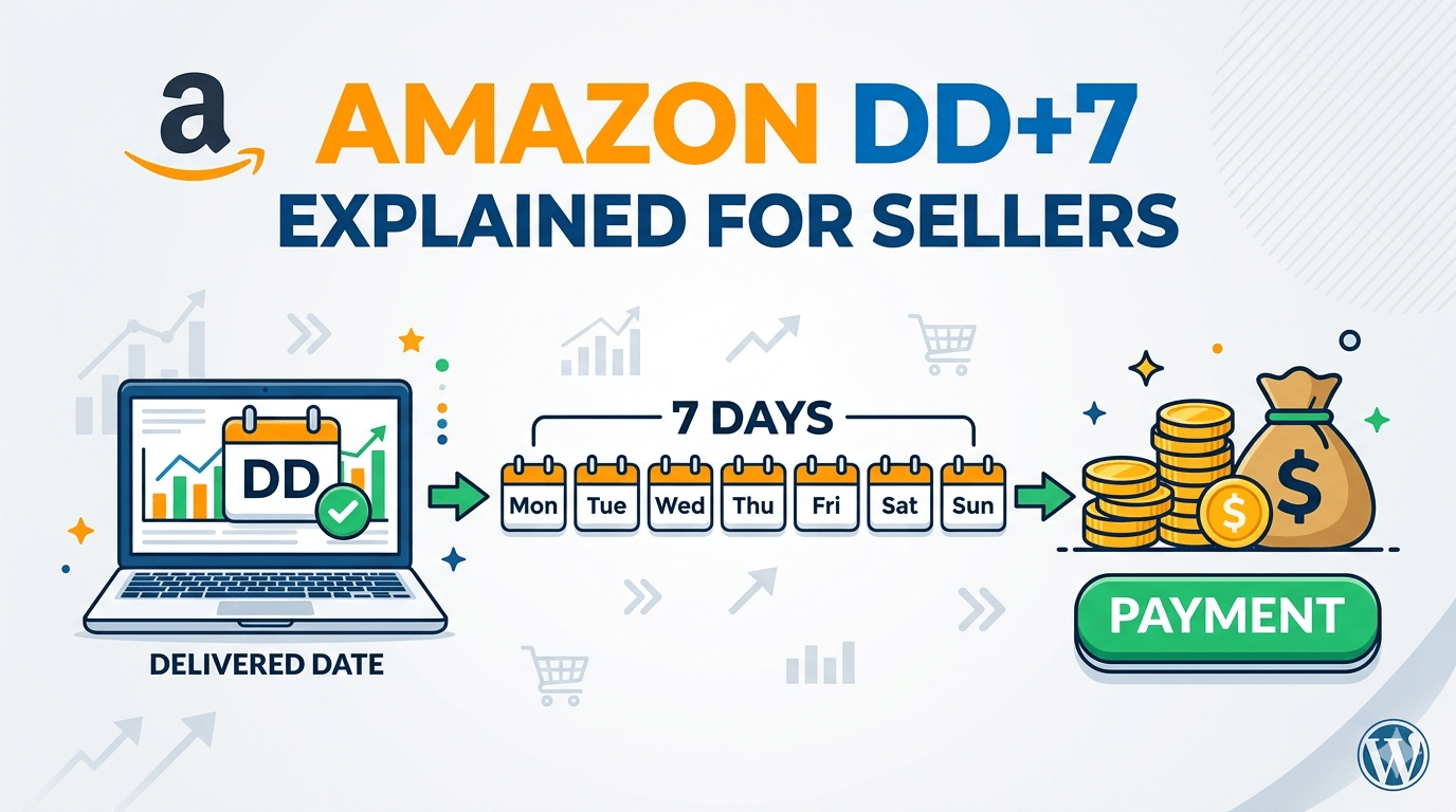 Amazon DD+7 issue showing payout drop and deferred balance for Amazon sellers